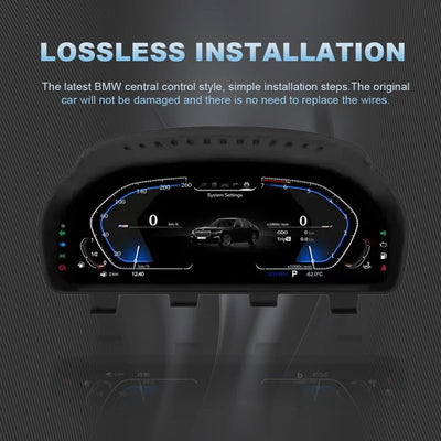 Tableau de Bord Numérique BMW E90 F30 E60 X5 - packshot studio - Becquet Voiture