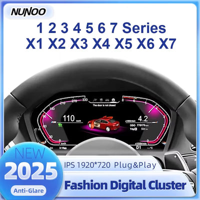 Tableau de Bord Numérique BMW E90 F30 E60 X5 - vue de face - Becquet Voiture