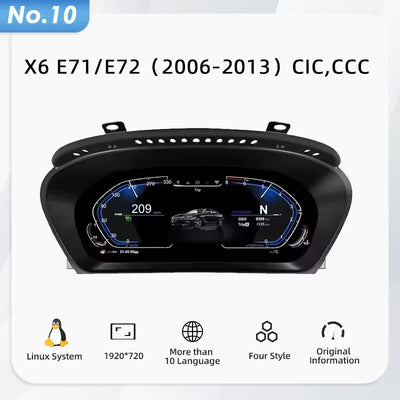 Tableau de Bord Numérique BMW E90 F30 E60 X5 - vue rapprochée - Becquet Voiture