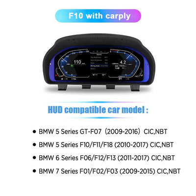 Tableau de Bord Numérique BMW F10 F11 F01 F02 F15 F16 - vue rapprochée - Becquet Voiture