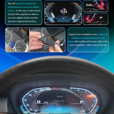Tableau de Bord Numérique BMW F20 F22 F48 2013-2019 - vue de profil - Becquet Voiture