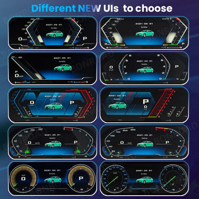 Tableau de Bord Numérique BMW F30 CarPlay 12,3 Pouces - vue arrière - Becquet Voiture