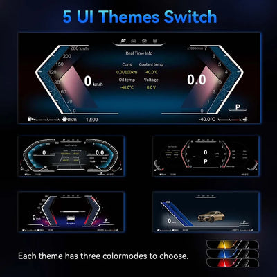 Tableau de Bord Numérique BMW F30 F10 F20 2011-2019 - installé sur véhicule - Becquet Voiture
