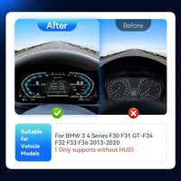 Tableau de Bord Numérique BMW F30 F10 F20 2011-2019 - vue de profil - Becquet Voiture