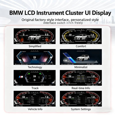 Tableau de Bord Numérique BMW F30 F31 F32 F33 F36 - packshot studio - Becquet Voiture