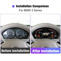 Tableau de Bord Numérique BMW F30 F31 F32 F33 F36 - vue de profil - Becquet Voiture
