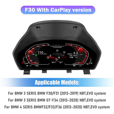 Tableau de Bord Numérique BMW F30 F31 F32 F34 F36 - vue rapprochée - Becquet Voiture
