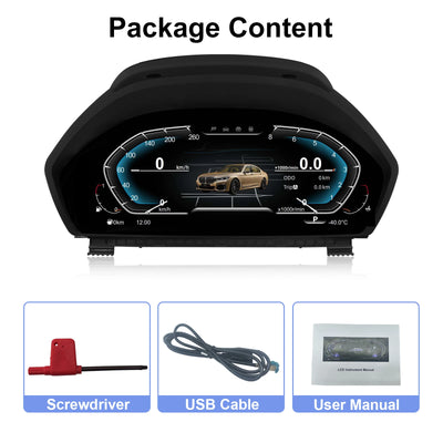 Tableau de Bord Numérique BMW F30 F31 F32 Sans HUD - installé sur véhicule - Becquet Voiture