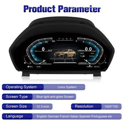 Tableau de Bord Numérique BMW F30 F31 F32 Sans HUD - packshot studio - Becquet Voiture