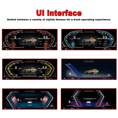 Tableau de Bord Numérique BMW F30 F31 F32 Sans HUD - vue arrière - Becquet Voiture