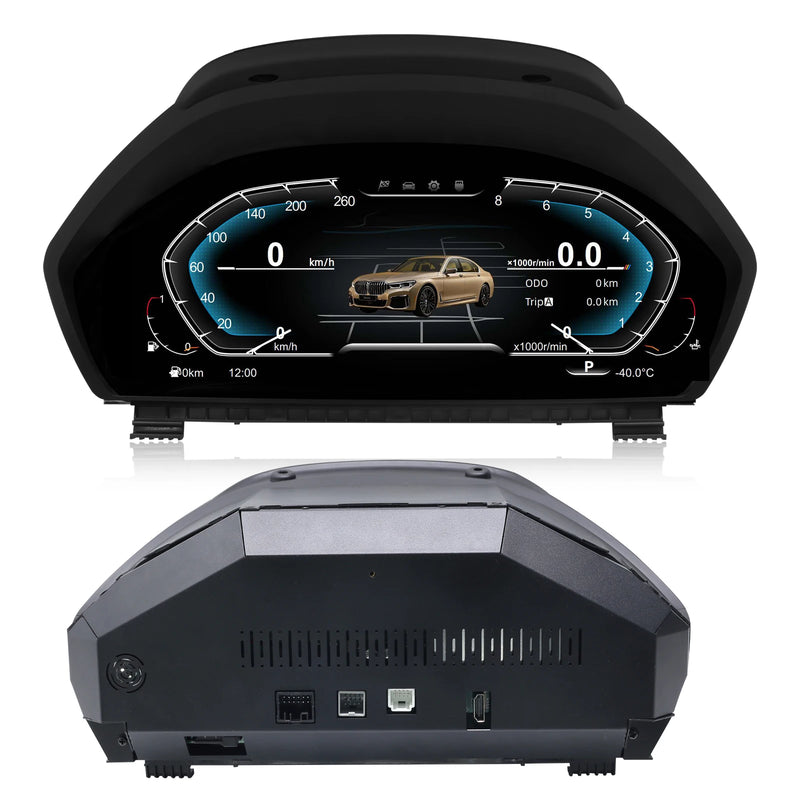 Tableau de Bord Numérique BMW F30 F31 F32 Sans HUD - vue de trois-quarts - Becquet Voiture