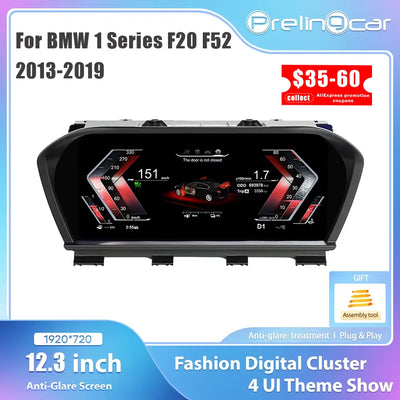 Tableau de Bord Numérique BMW Série 1 2 F20 F21 F22 X1 X2 - vue de face - Becquet Voiture
