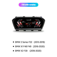 Tableau de Bord Numérique BMW Série 1 2 F20 F21 F22 X1 X2 - vue rapprochée - Becquet Voiture