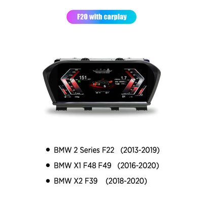 Tableau de Bord Numérique BMW Série 1 2 F20 F21 F22 X1 X2 - vue rapprochée - Becquet Voiture