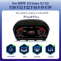 Tableau de Bord Numérique BMW Série 1 2 F20 X1 X2 CarPlay - détail du montage - Becquet Voiture