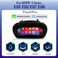 Tableau de Bord Numérique BMW Série 1 E81 E82 E87 E88 CarPlay - vue de dessus - Becquet Voiture