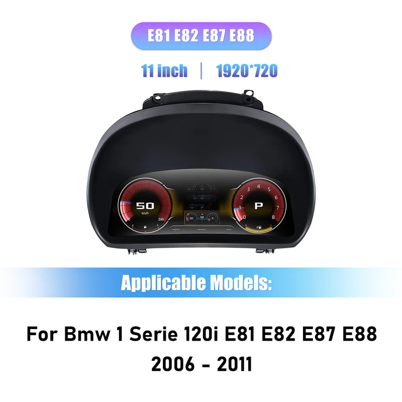 Digital Instrument Cluster BMW 1 Series E81 E82 E87 E88 - fitting detail - Becquet Voiture