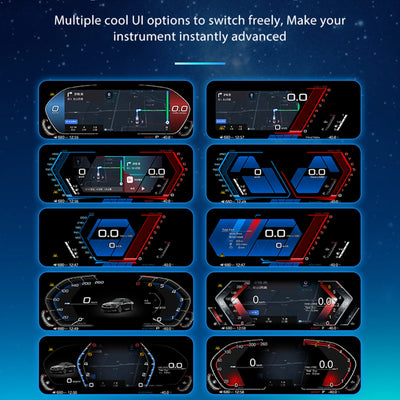Tableau de Bord Numérique BMW Série 1 E81 E82 E87 E88 (réf. 2) - installé sur véhicule - Becquet Voiture