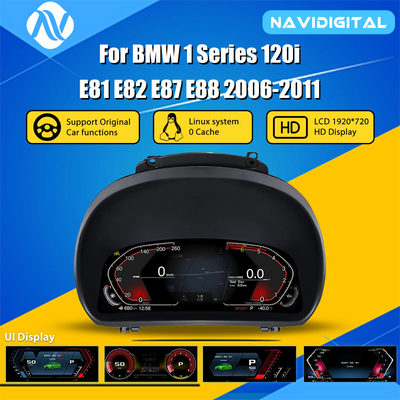 Tableau de Bord Numérique BMW Série 1 E81 E82 E87 E88 (réf. 2) - vue de face - Becquet Voiture