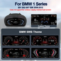 Tableau de Bord Numérique BMW Série 1 E87 - vue de dessus - Becquet Voiture