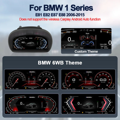 Tableau de Bord Numérique BMW Série 1 E87 - vue de dessus - Becquet Voiture