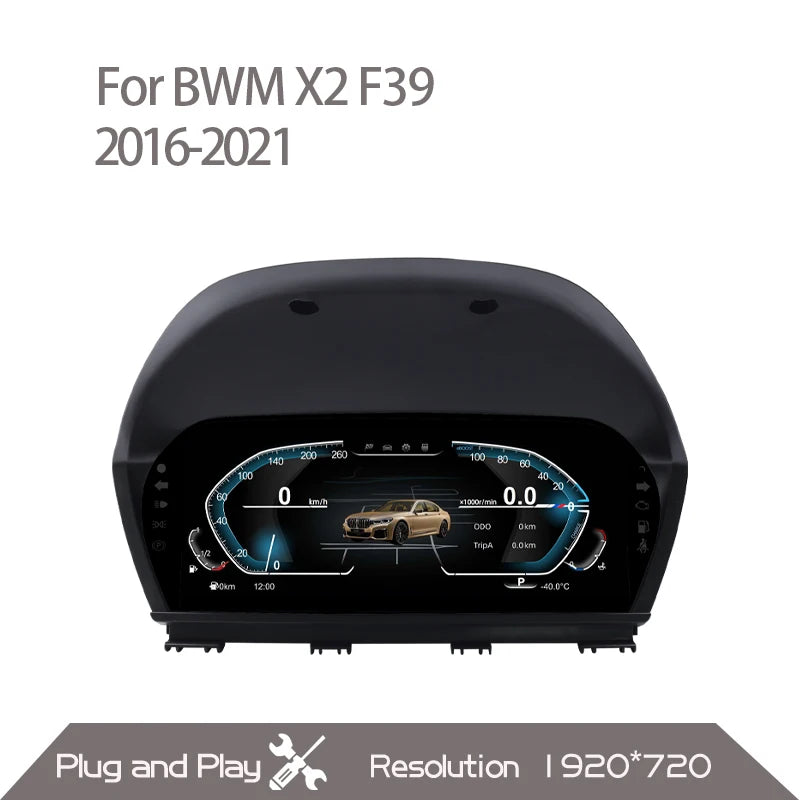 Tableau de Bord Numérique BMW Série 1 F20 - vue de dessus - Becquet Voiture