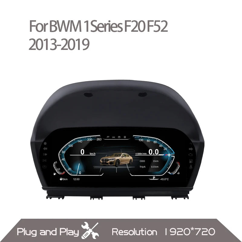 Tableau de Bord Numérique BMW Série 1 F20 - vue rapprochée - Becquet Voiture