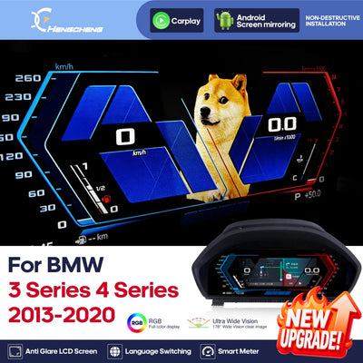 Tableau de Bord Numérique BMW Série 3 4 2013-2020 - vue de face - Becquet Voiture