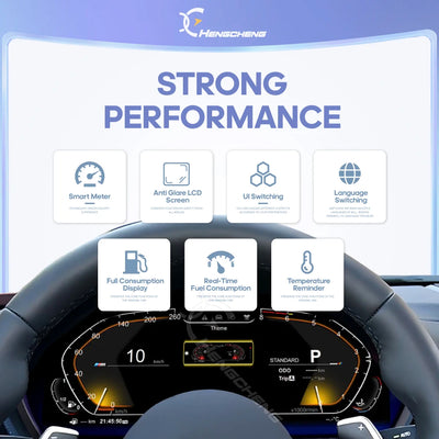 Tableau de Bord Numérique BMW Série 3 4 2013-2020 - vue de trois-quarts - Becquet Voiture