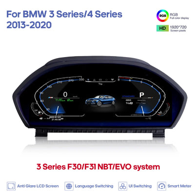 Tableau de Bord Numérique BMW Série 3 4 2013-2020 - vue rapprochée - Becquet Voiture