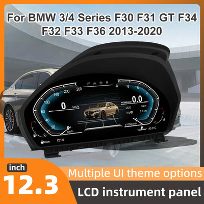 Tableau de Bord Numérique BMW Série 3 4 F30 F32 2013-2020 - vue de face - Becquet Voiture