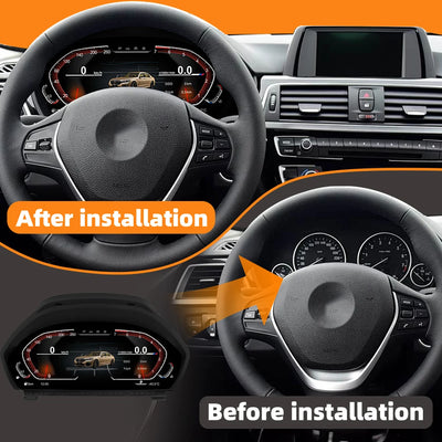 Tableau de Bord Numérique BMW Série 3 4 F30 F32 2013-2020 - vue de profil - Becquet Voiture