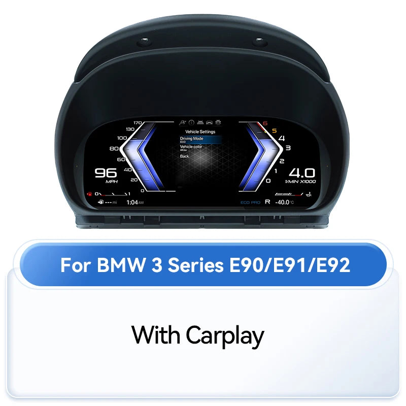Tableau de Bord Numérique BMW Série 3 E90-E93 2005-2012 - détail du montage - Becquet Voiture