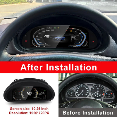 Tableau de Bord Numérique BMW Série 3 M3 E46 - vue de profil - Becquet Voiture