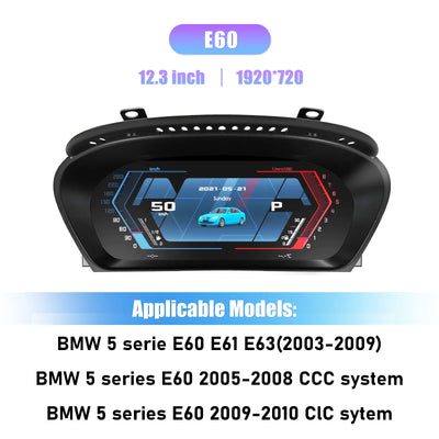 Tableau de Bord Numérique BMW Série 5 E60 E61 2003-2009 - détail du montage - Becquet Voiture