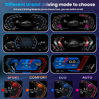 Tableau de Bord Numérique BMW Série 5 F10 F11 - installé sur véhicule - Becquet Voiture