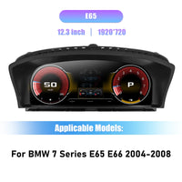 Tableau de Bord Numérique BMW Série 7 E65 E66 2004-2008 - détail du montage - Becquet Voiture