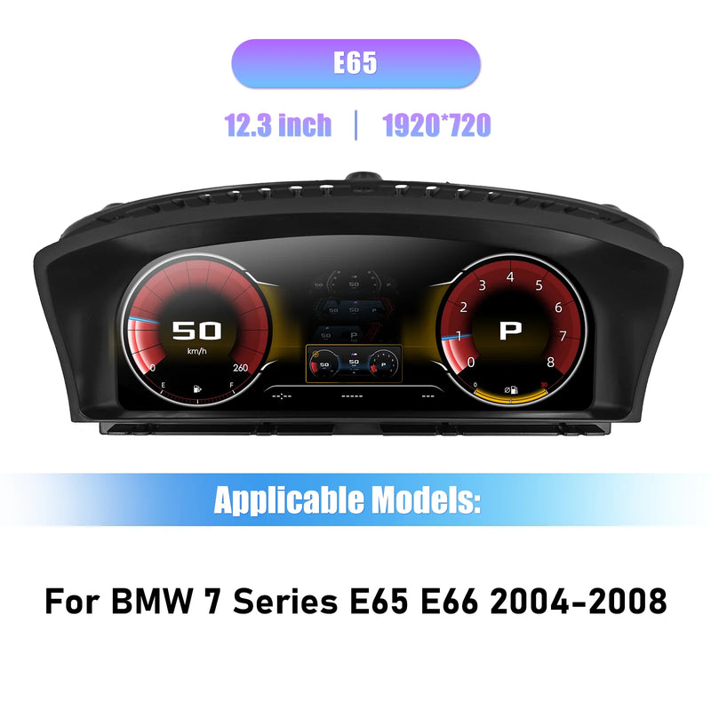 Tableau de Bord Numérique BMW Série 7 E65 E66 2004-2008 - détail du montage - Becquet Voiture