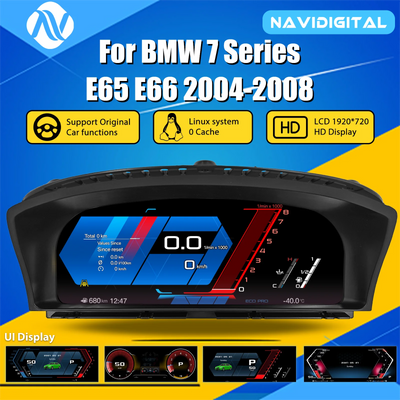 Tableau de Bord Numérique BMW Série 7 E65 E66 2004-2008 - vue de face - Becquet Voiture