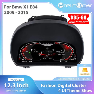 Tableau de Bord Numérique BMW X1 E84 2009-2015 - vue de face - Becquet Voiture