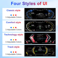 BMW X1 E84 Digital Instrument Cluster - three-quarter view - Becquet Voiture