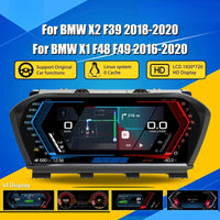 Tableau de Bord Numérique BMW X1 F48 F49 X2 F39 2016-2020 - vue de face - Becquet Voiture
