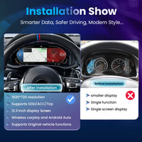 12.3-inch Digital Instrument Cluster for BMW X3 X4 X5 X6 under Linux - rear view - Becquet Voiture