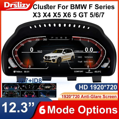 Tableau de Bord Numérique BMW X3 X4 X5 X6 - vue de face - Becquet Voiture