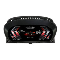 BMW X5 E70 X6 E71 2006-2013 Digital Dashboard with CarPlay - top view - Becquet Voiture