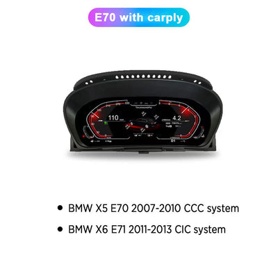 Tableau de Bord Numérique BMW X5 E70 X6 E71 CarPlay - détail du montage - Becquet Voiture