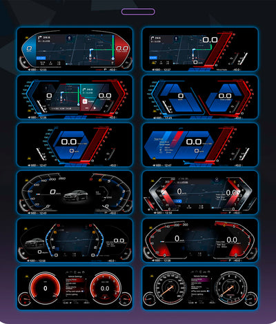 Tableau de Bord Numérique BMW X5 E70 X6 E71 CarPlay - vue de trois-quarts - Becquet Voiture