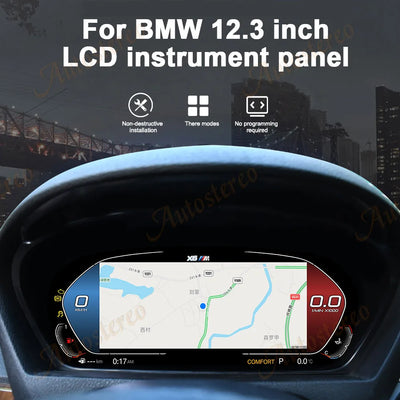 Tableau de Bord Numérique BMW X5 E70 X6 E71 - packshot studio - Becquet Voiture