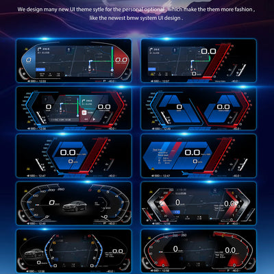 Tableau de Bord Numérique BMW X5 X6 E70 E71 2006-2013 - packshot studio - Becquet Voiture
