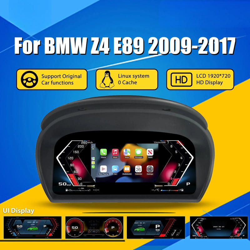 Tableau de Bord Numérique BMW Z4 E89 2009-2017 - vue de face - Becquet Voiture